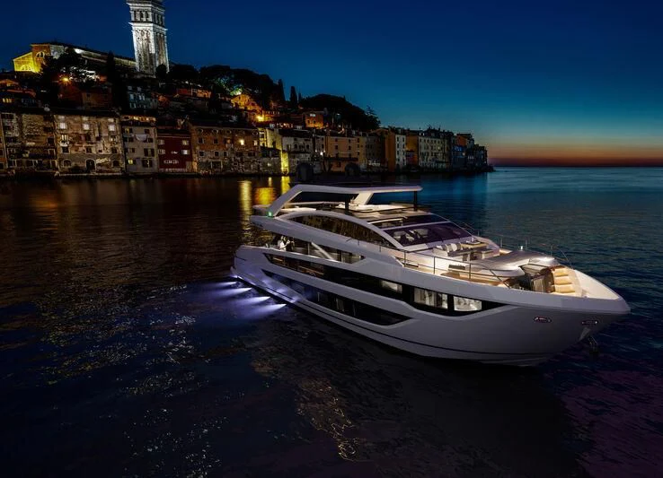 a boat on the water aboard PEARLY SPENCER Yacht for Sale