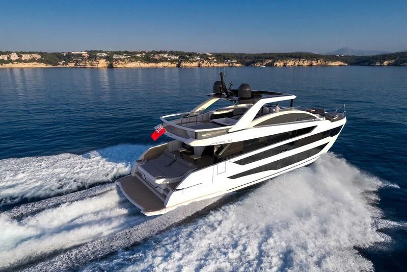 a boat on the water aboard PEARLY SPENCER Yacht for Sale