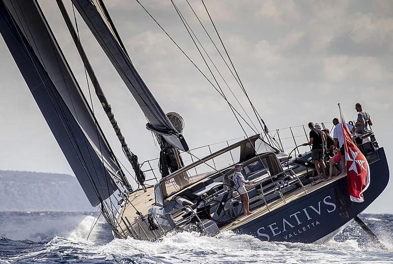 a group of people on a boat aboard SEATIUS Yacht for Sale