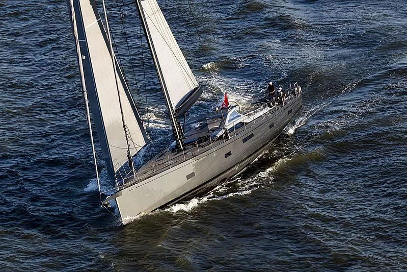 a boat sailing on the water aboard SEATIUS Yacht for Sale