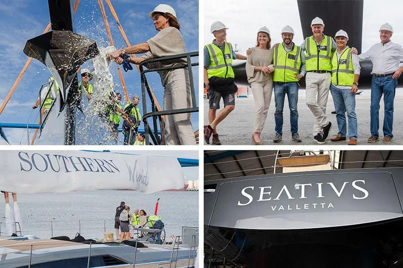 a group of construction workers aboard SEATIUS Yacht for Sale
