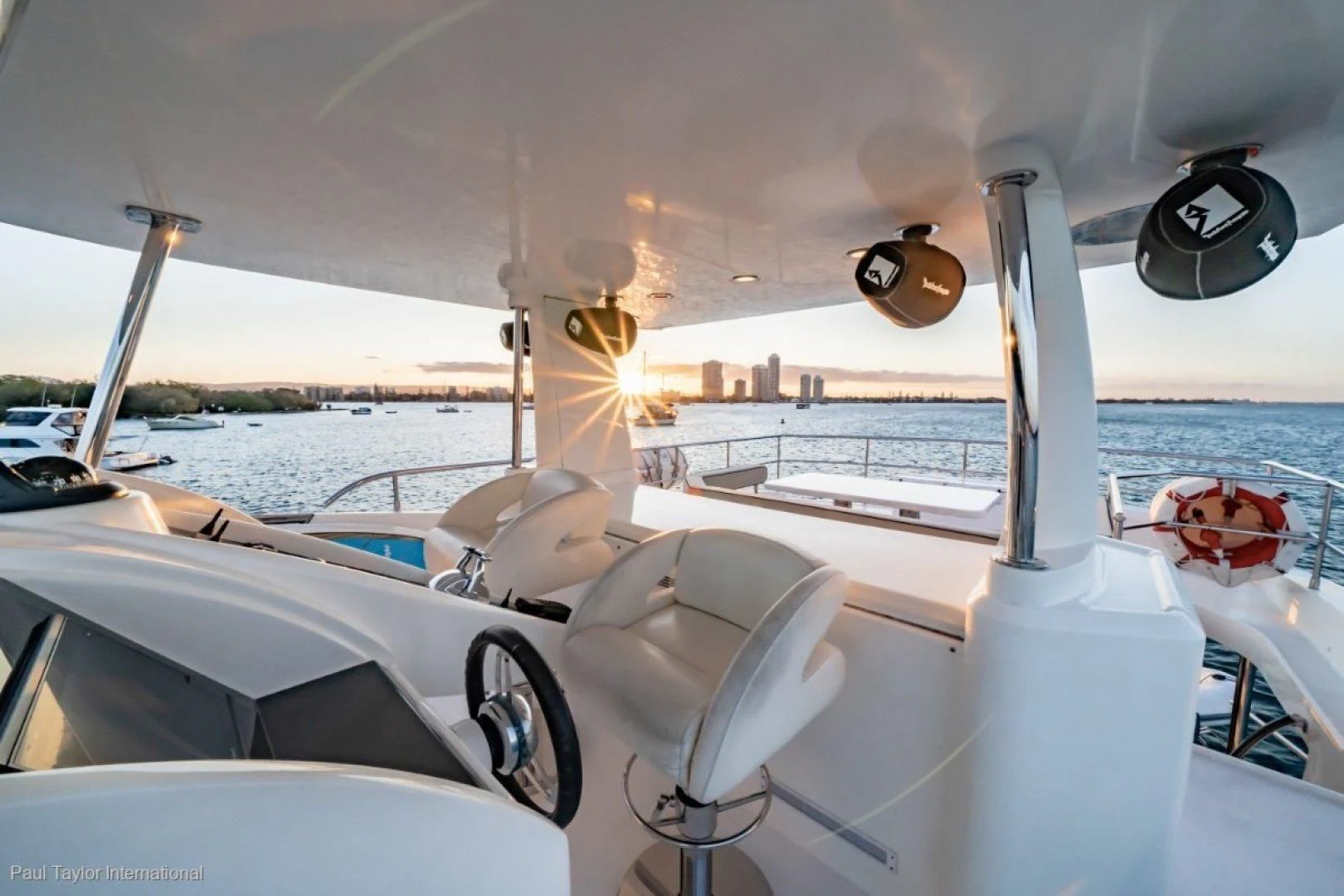 the front of a boat aboard SOPHIA Yacht for Sale
