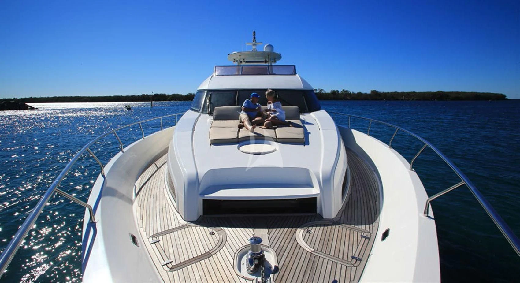 a boat on the water aboard SOPHIA Yacht for Sale
