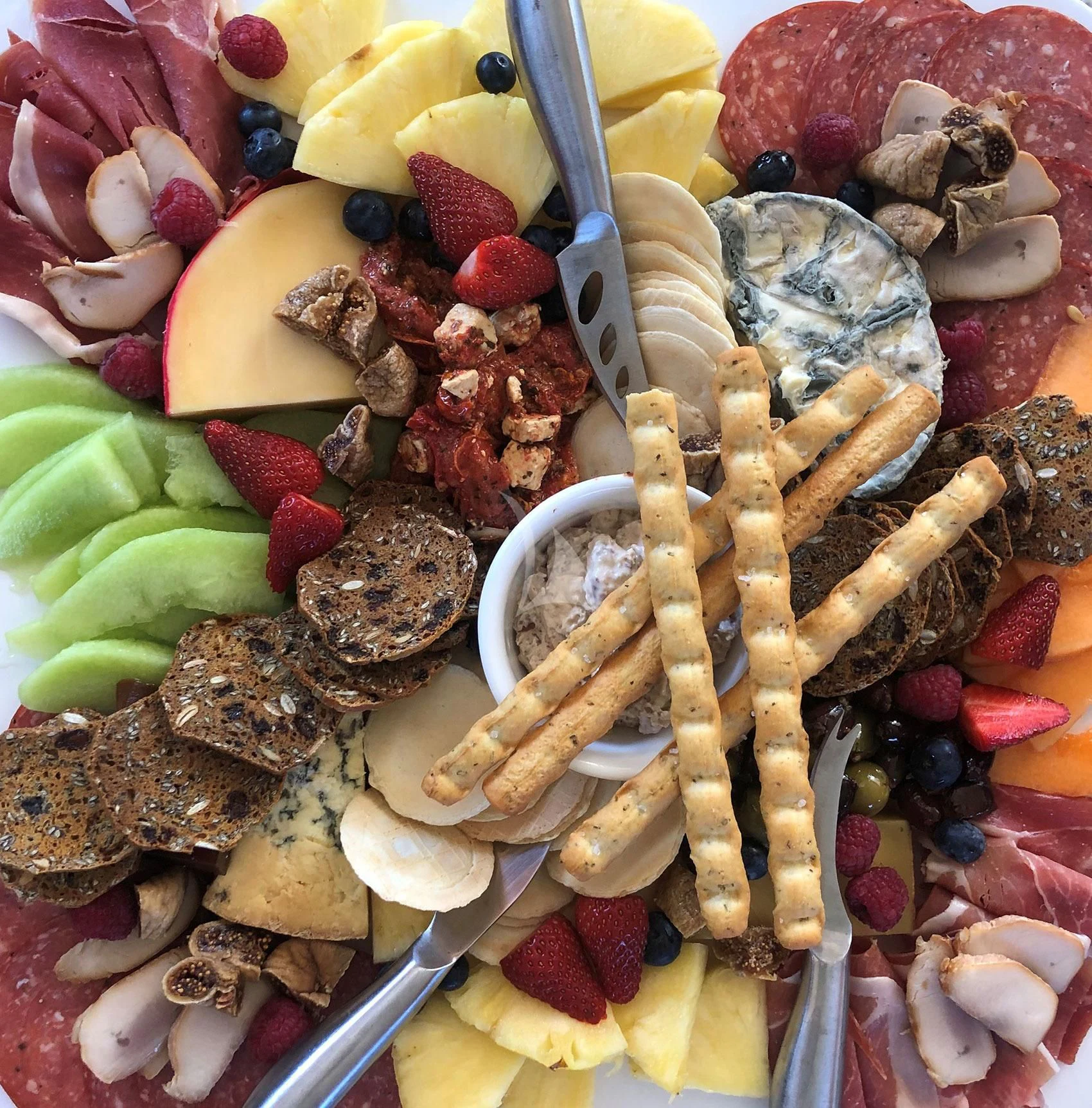 a group of chopsticks with food in them aboard SOPHIA Yacht for Sale