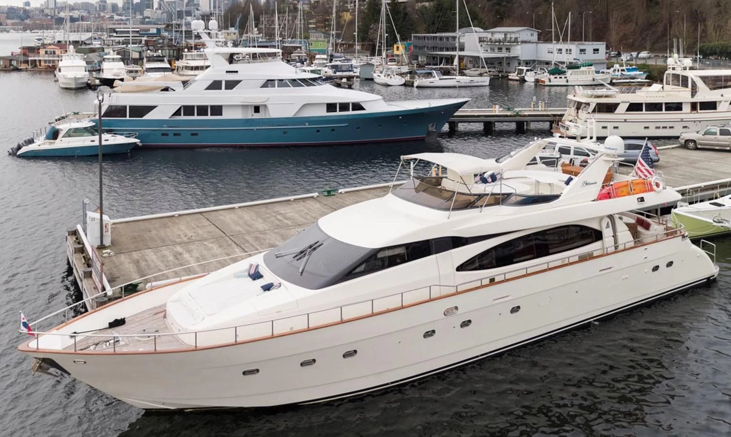 a boat in the water aboard SEA HAWK Yacht for Sale