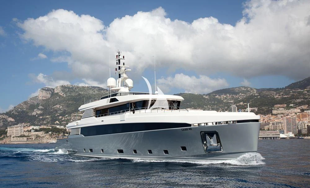 a large white boat in the water aboard ASLEC 4 Yacht for Sale