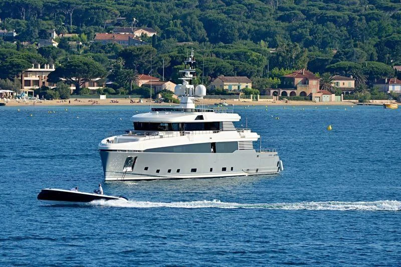 a boat on the water aboard ASLEC 4 Yacht for Sale