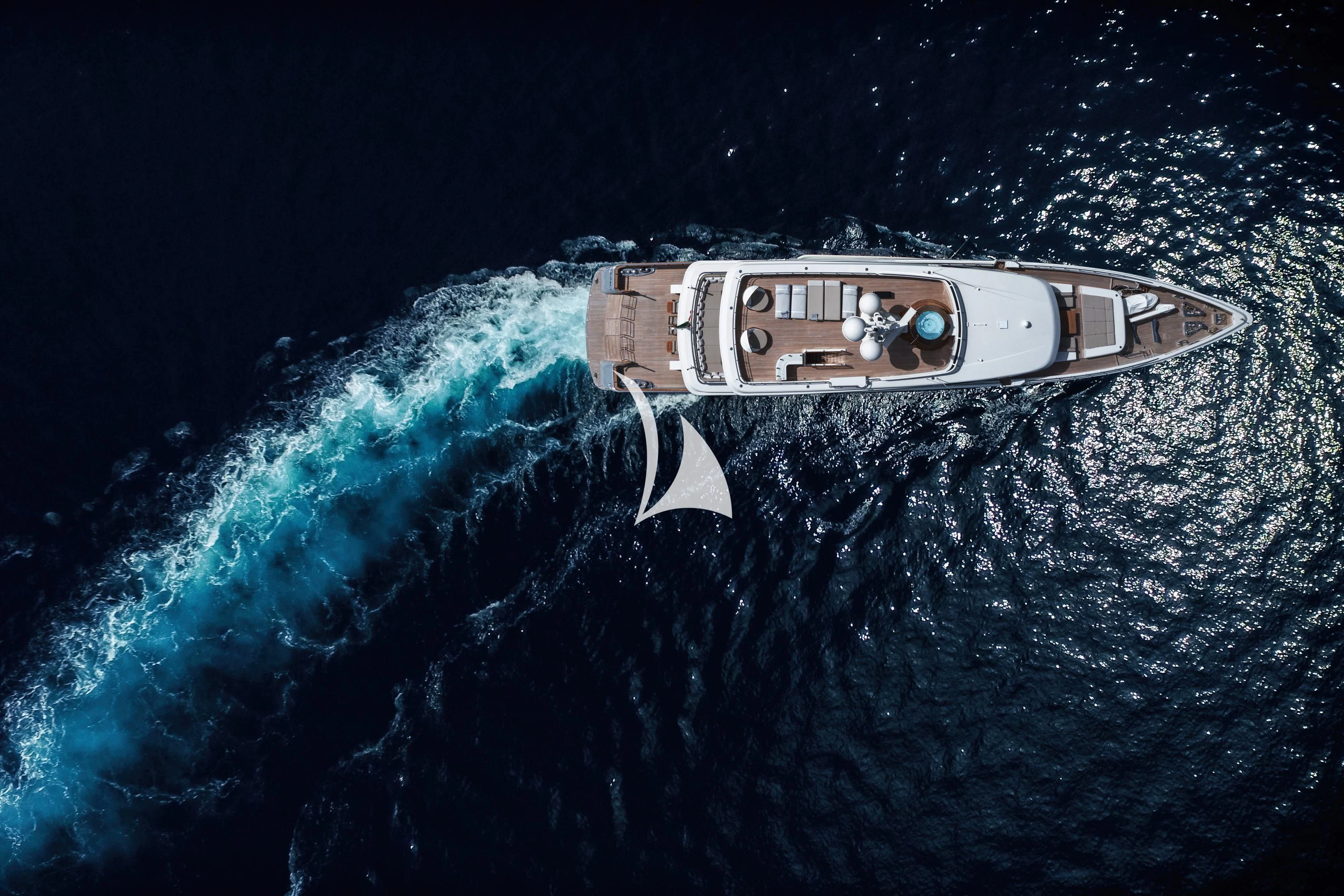 a satellite in space aboard ASLEC 4 Yacht for Sale