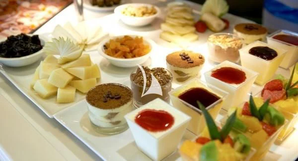 a table full of food aboard ASLEC 4 Yacht for Sale