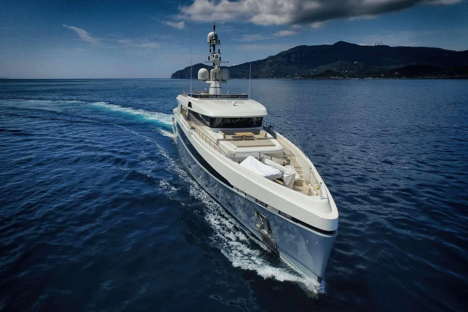 a boat in the water aboard ASLEC 4 Yacht for Sale