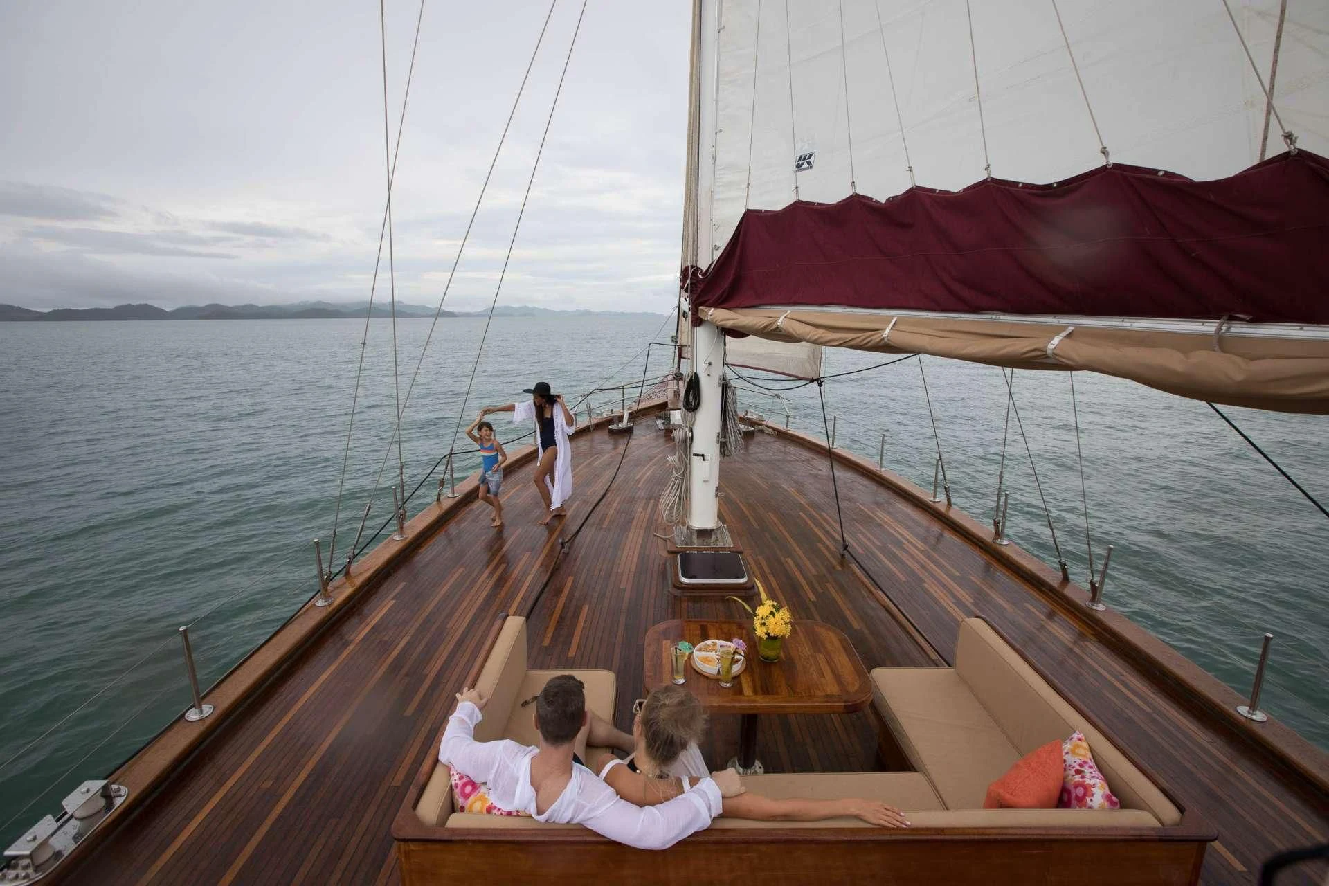 a boat on the water aboard THE BLUE Yacht for Sale