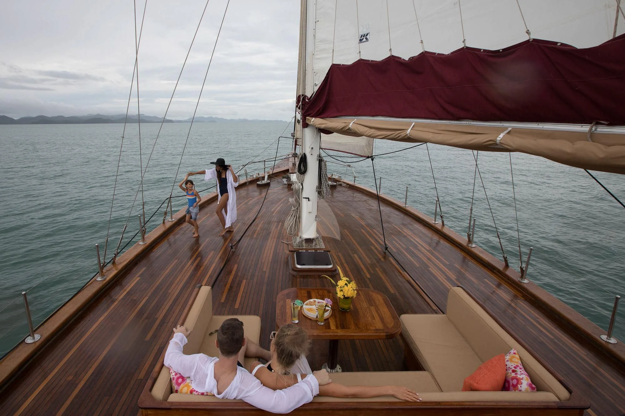 a boat on the water aboard THE BLUE Yacht for Sale