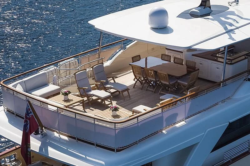 a boat on the water aboard LADY ALINA Yacht for Sale