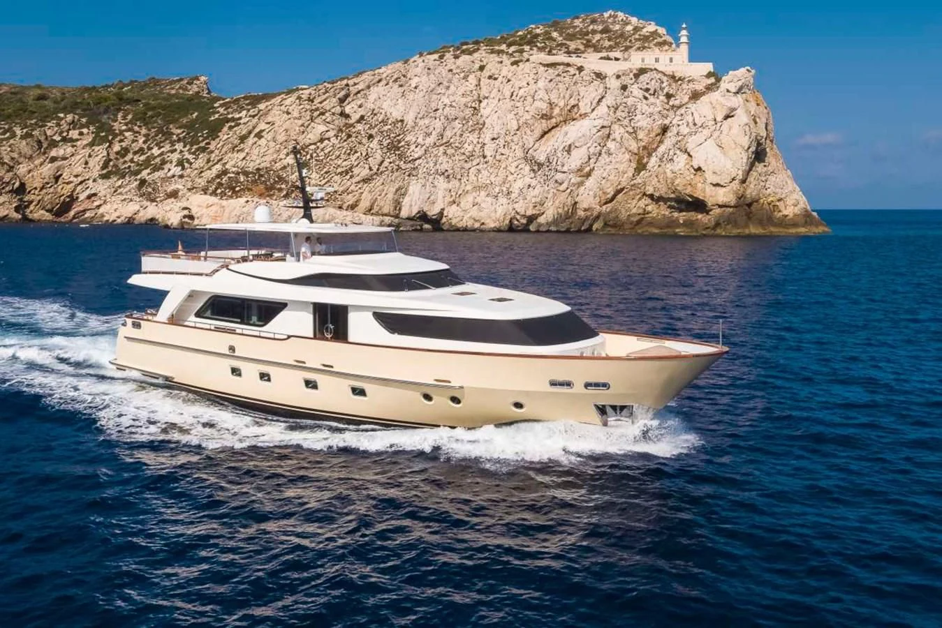 a boat on the water aboard LADY ALINA Yacht for Sale