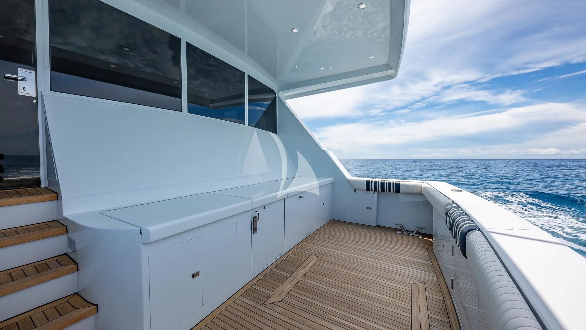 a boat on the water aboard DESTINY Yacht for Sale