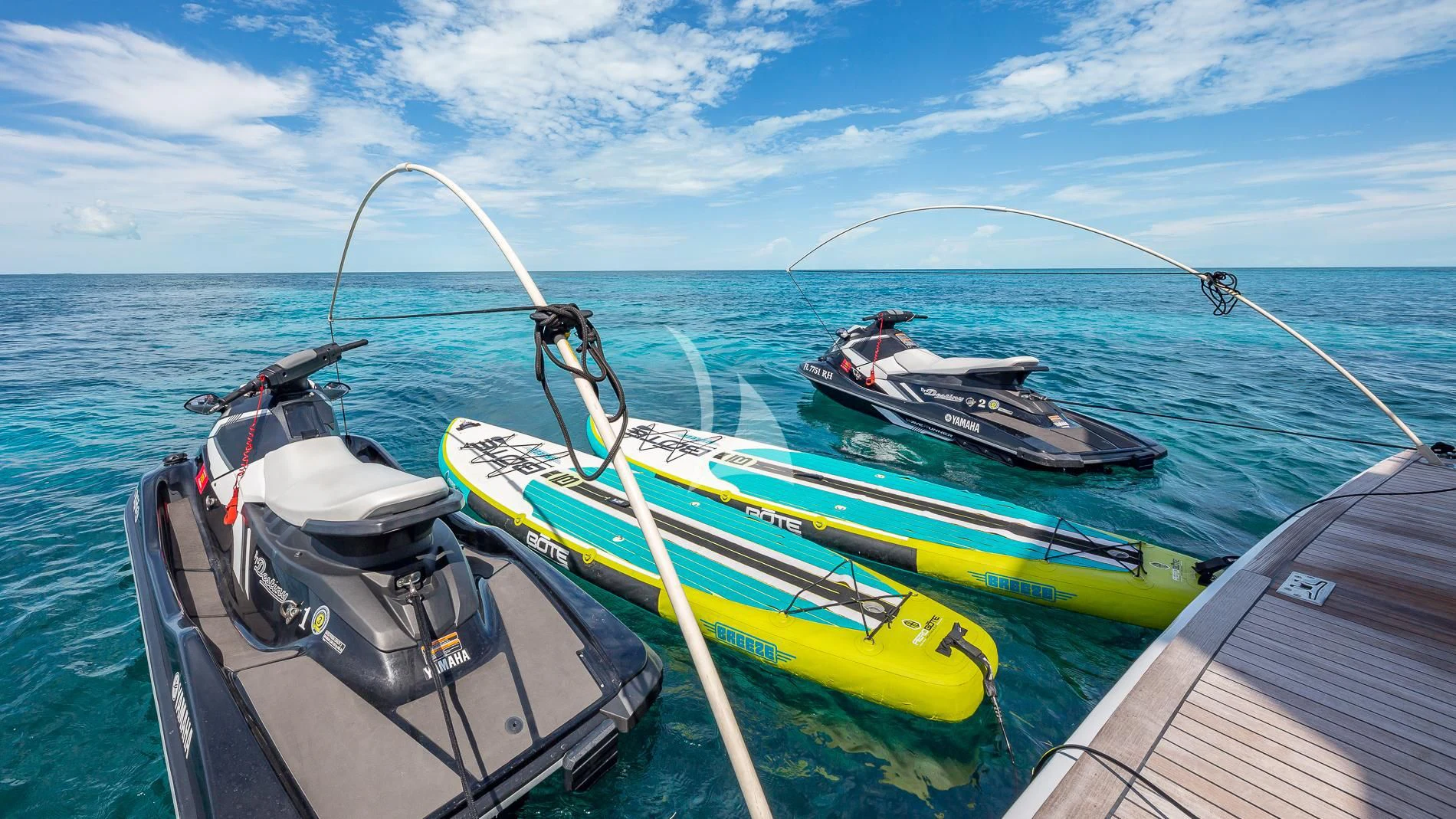 boats on the water aboard DESTINY Yacht for Sale