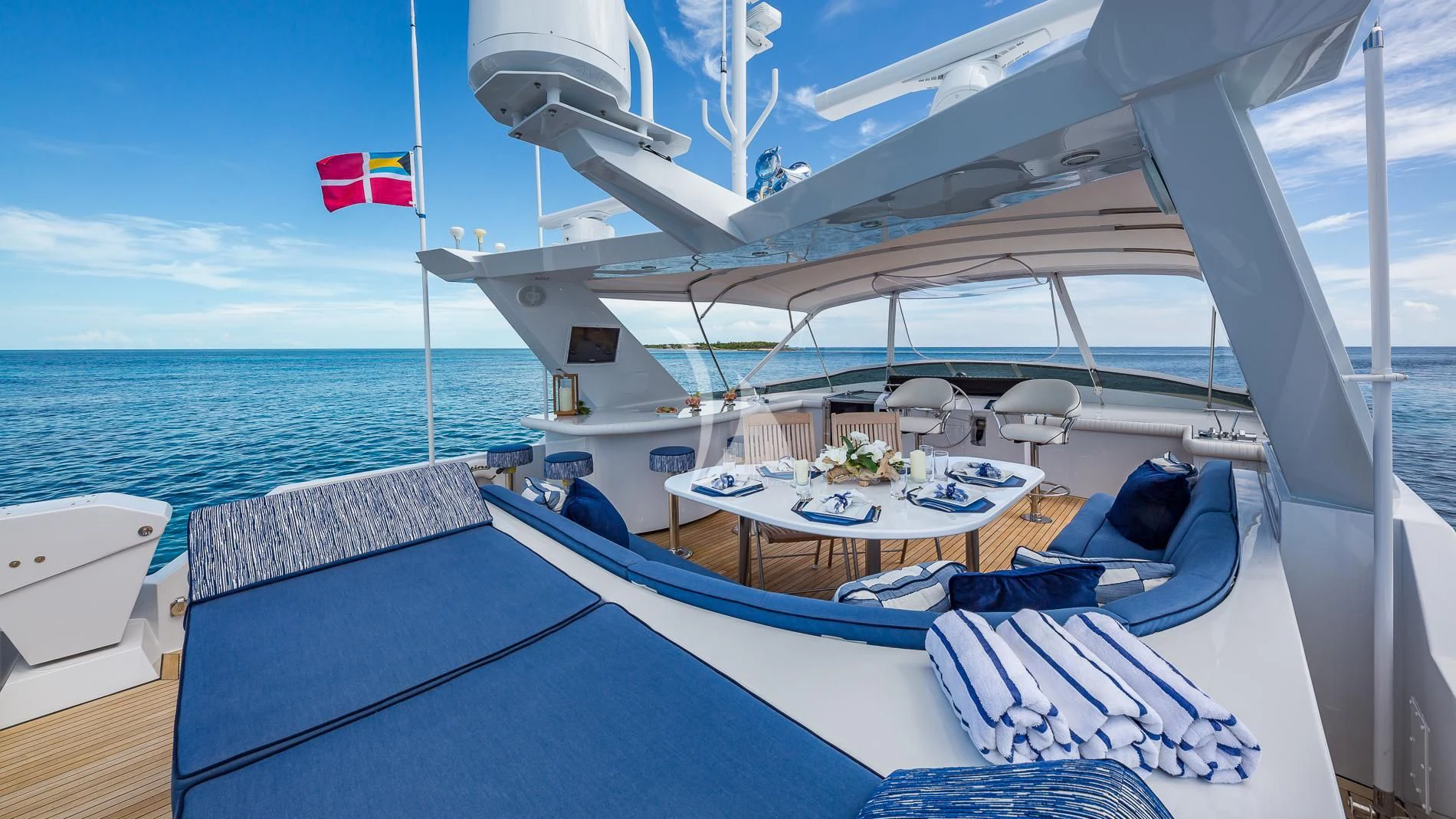 a boat on the water aboard DESTINY Yacht for Sale