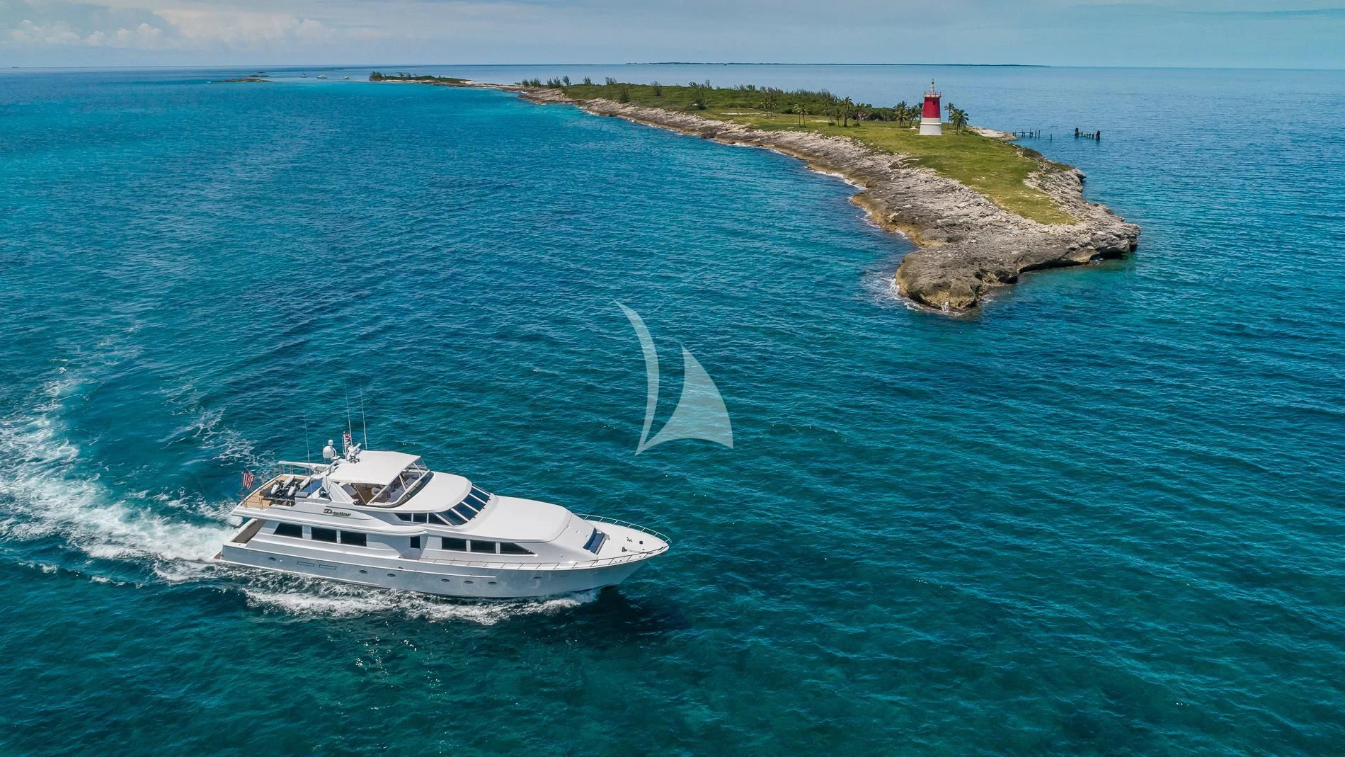 a boat on the water aboard DESTINY Yacht for Sale