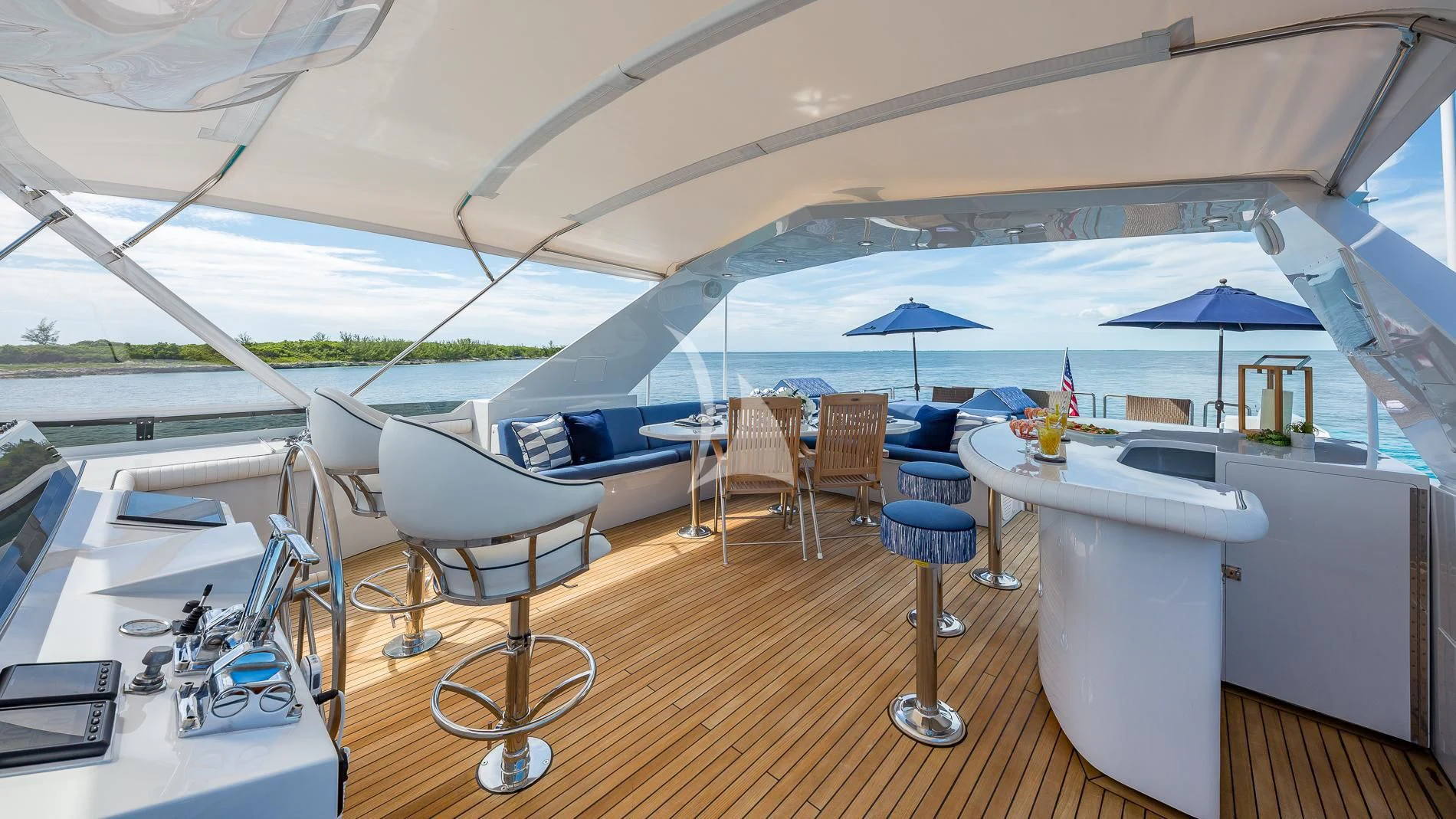 a boat on the water aboard DESTINY Yacht for Sale