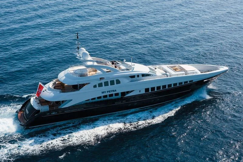 a boat on the water aboard MORDAN Yacht for Sale