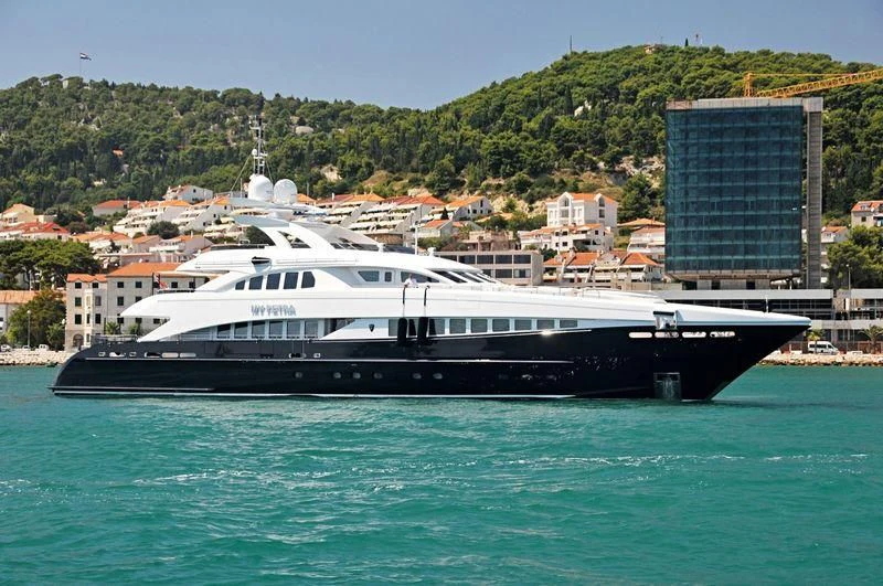a boat in the water aboard MORDAN Yacht for Sale