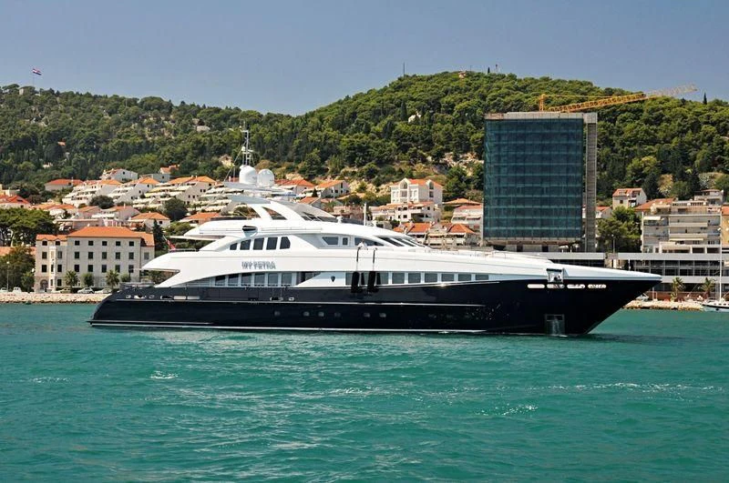 a boat in the water aboard MORDAN Yacht for Sale