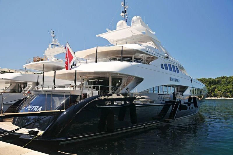 a boat on the water aboard MORDAN Yacht for Sale