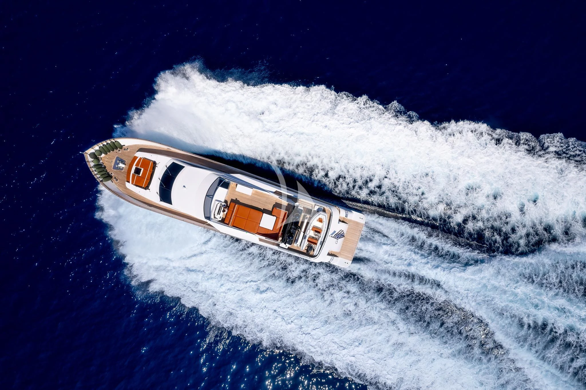 a space shuttle above the clouds aboard GIOE I Yacht for Sale