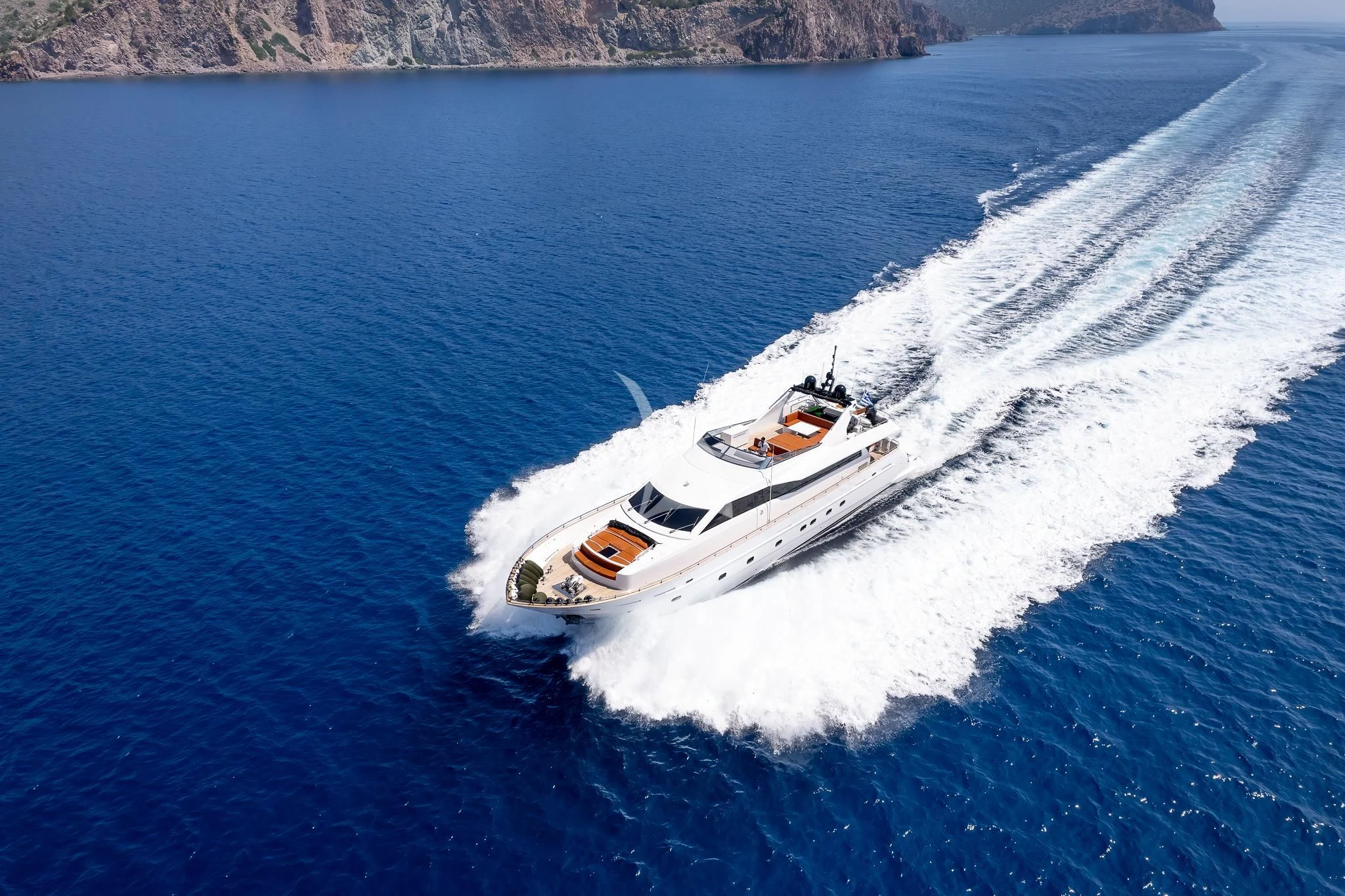 a boat on the water aboard GIOE I Yacht for Sale