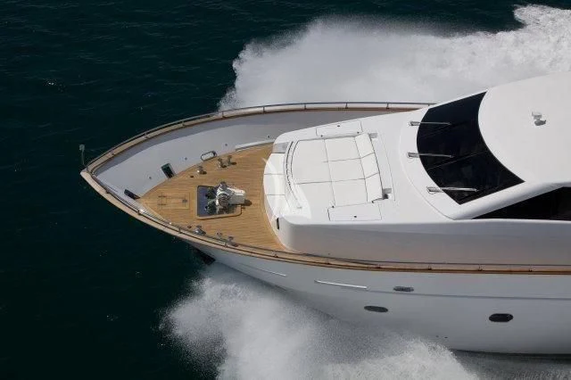 a boat on the water aboard GIOE I Yacht for Sale