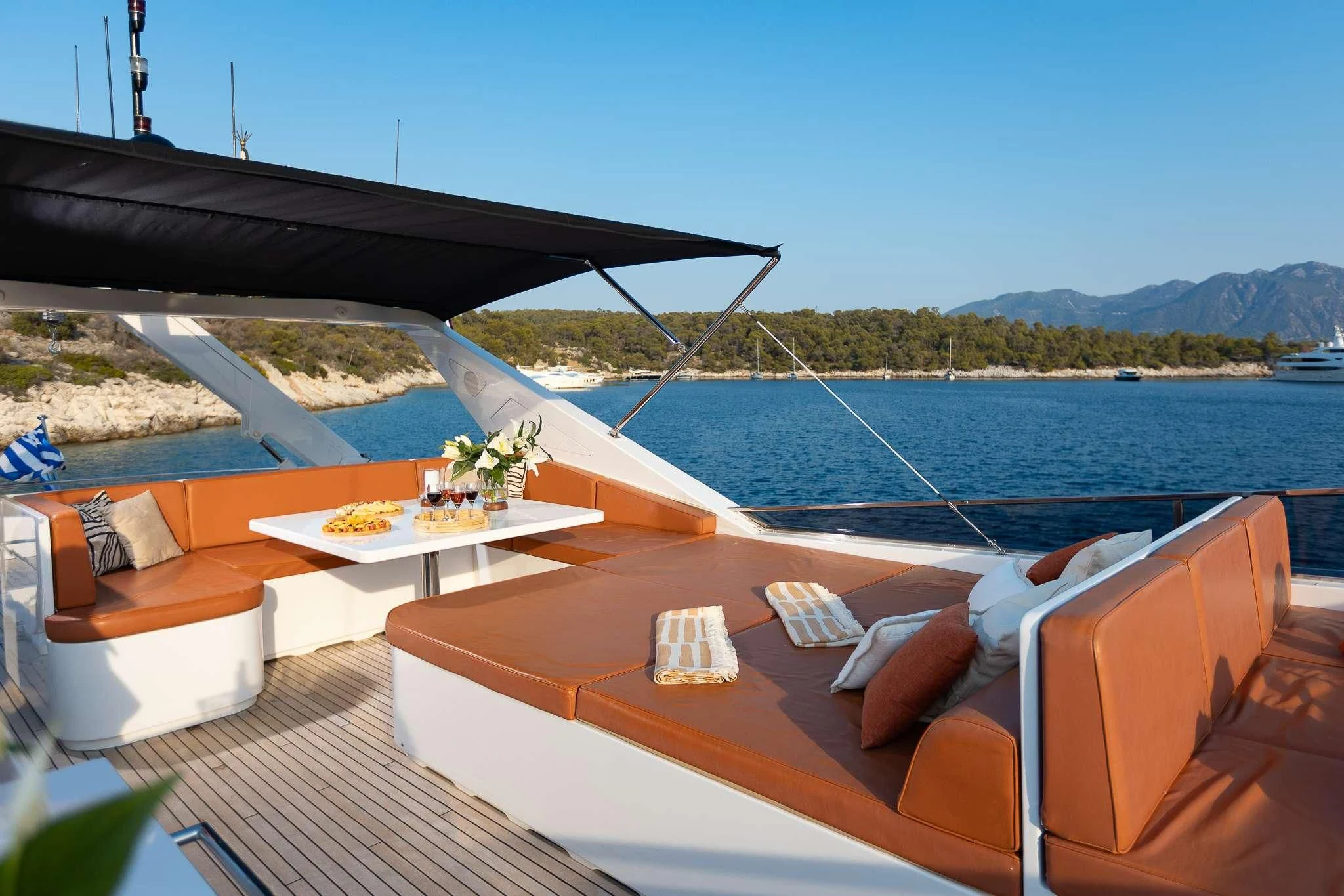 a boat on the water aboard GIOE I Yacht for Sale