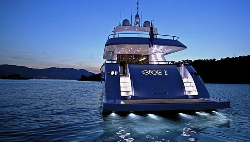 a boat on the water aboard GIOE I Yacht for Sale