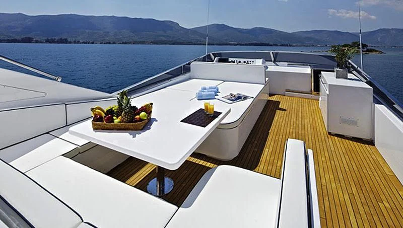 a boat on the water aboard GIOE I Yacht for Sale