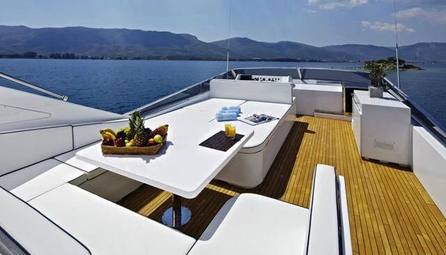 a boat on the water aboard GIOE I Yacht for Sale