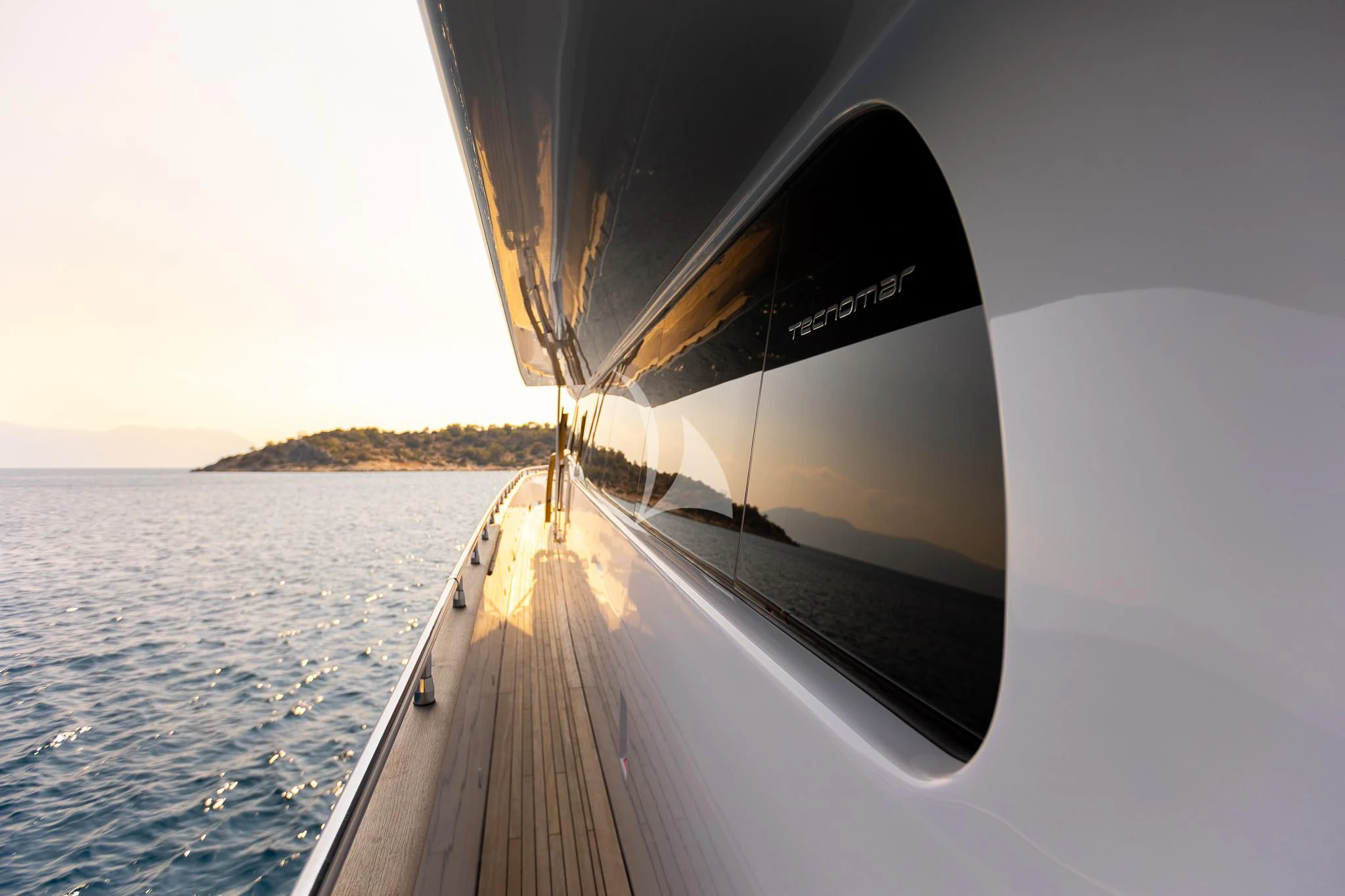 a boat on the water aboard GIOE I Yacht for Sale
