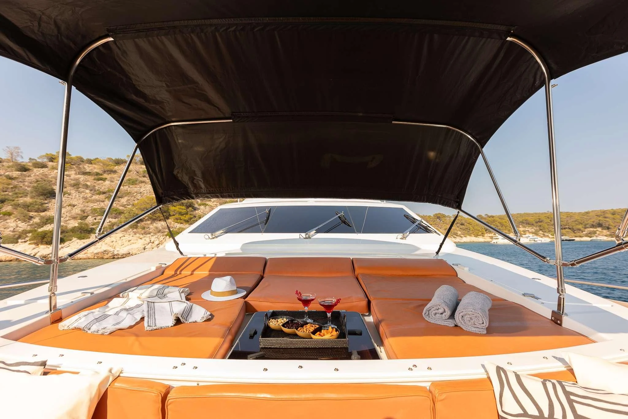 a boat on the water aboard GIOE I Yacht for Sale