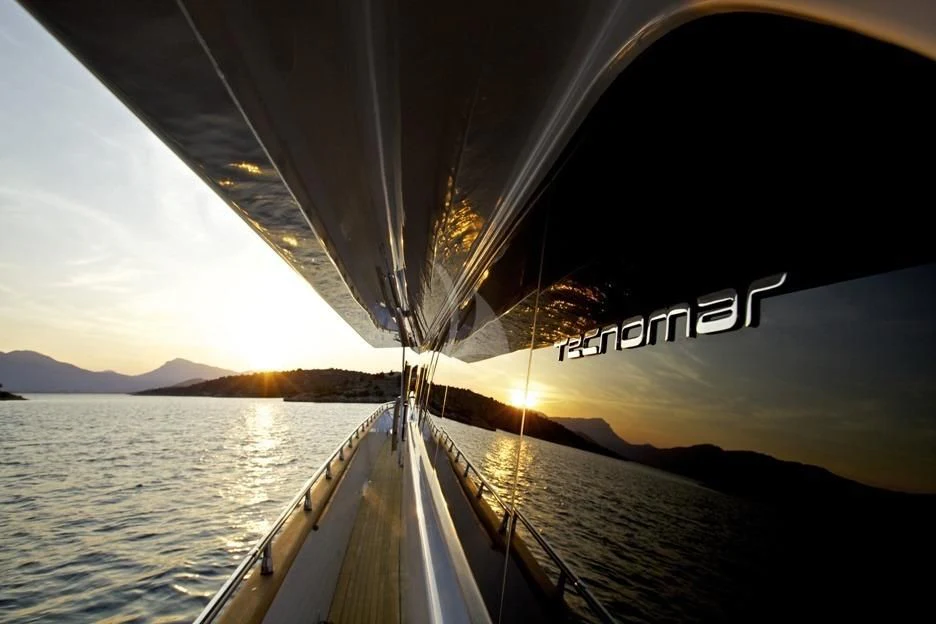 a boat on the water aboard GIOE I Yacht for Sale
