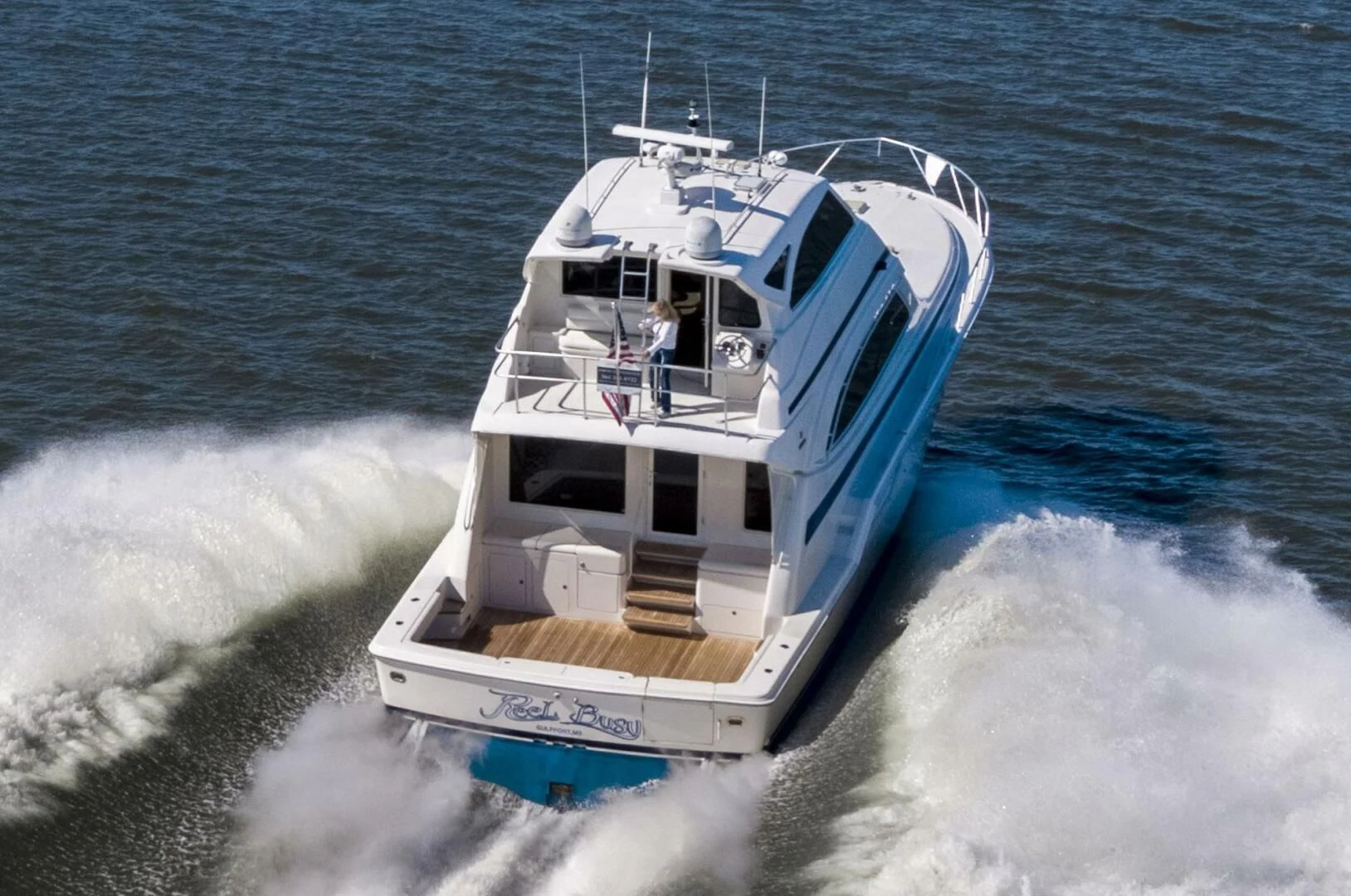 a boat on the water aboard REEL BUSY Yacht for Sale