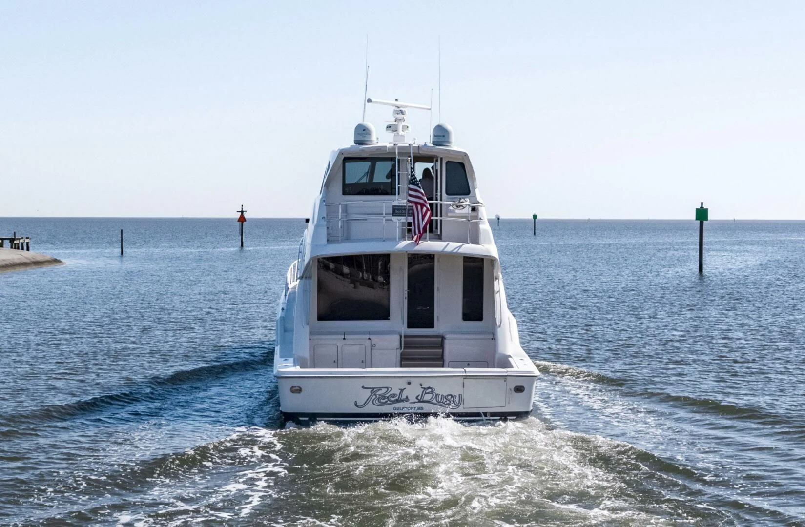 a boat in the water aboard REEL BUSY Yacht for Sale