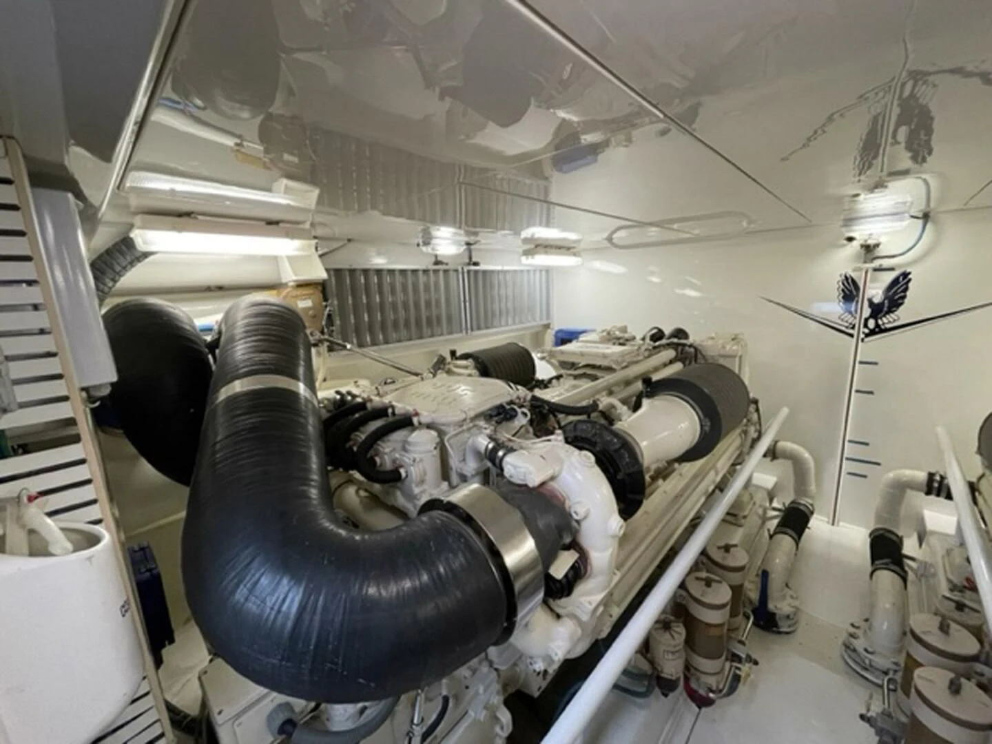 a machine in a room aboard REEL BUSY Yacht for Sale