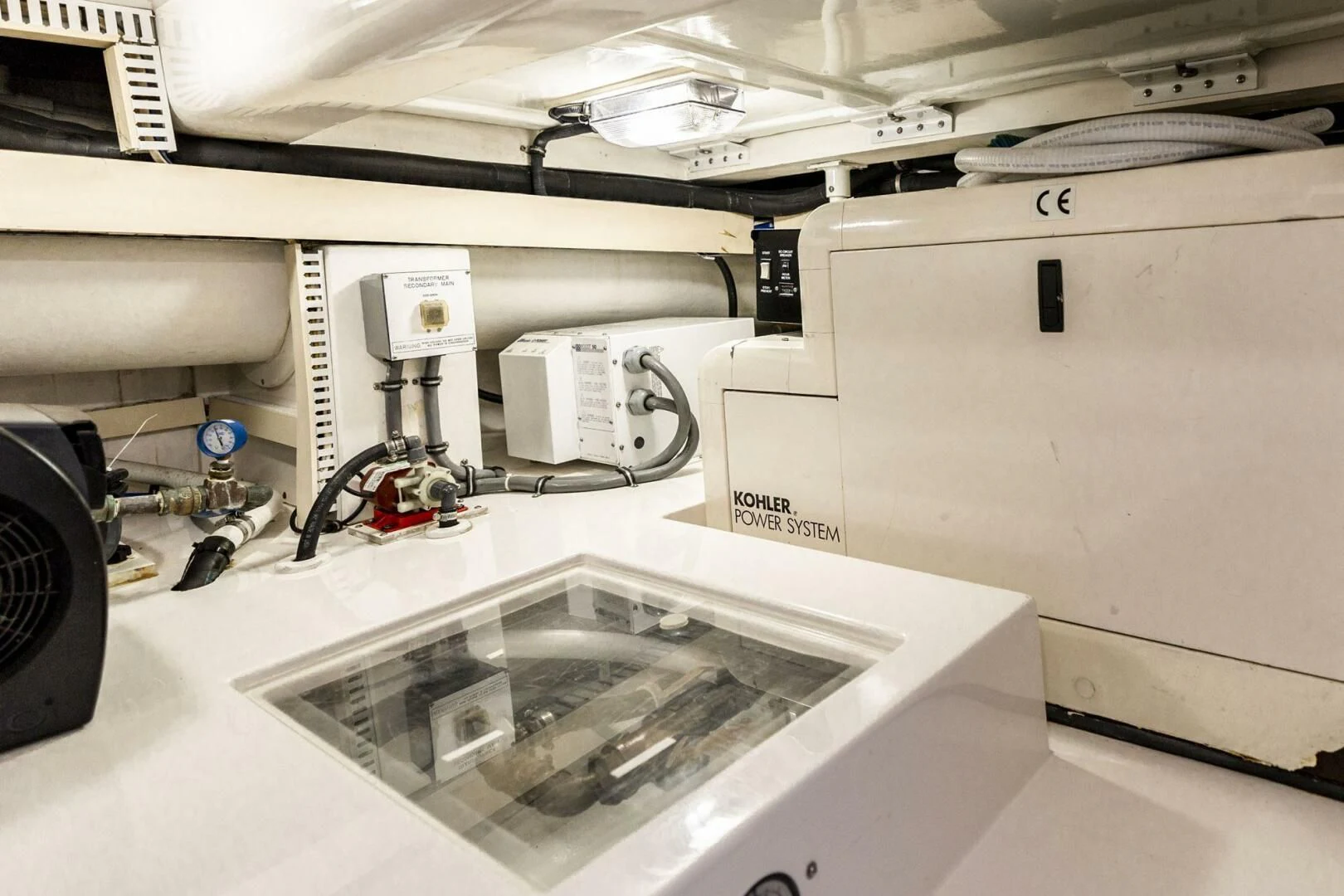 a machine with a clear plastic cover aboard REEL BUSY Yacht for Sale