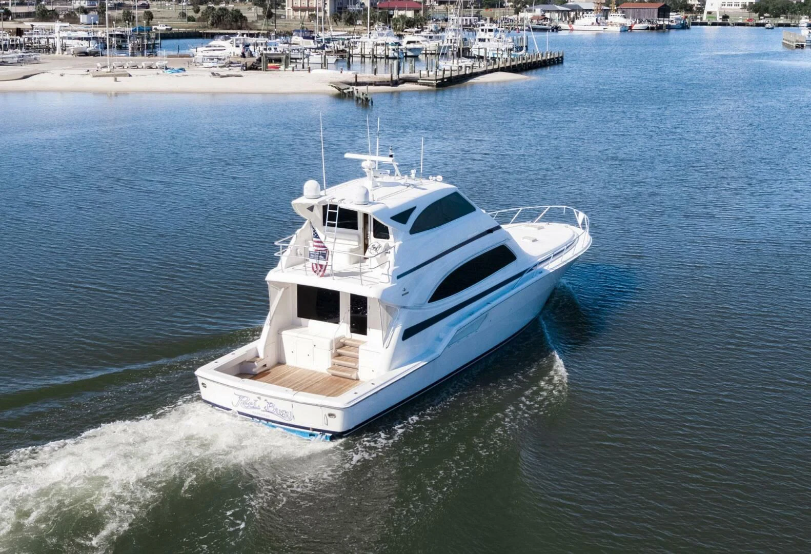 a boat on the water aboard REEL BUSY Yacht for Sale