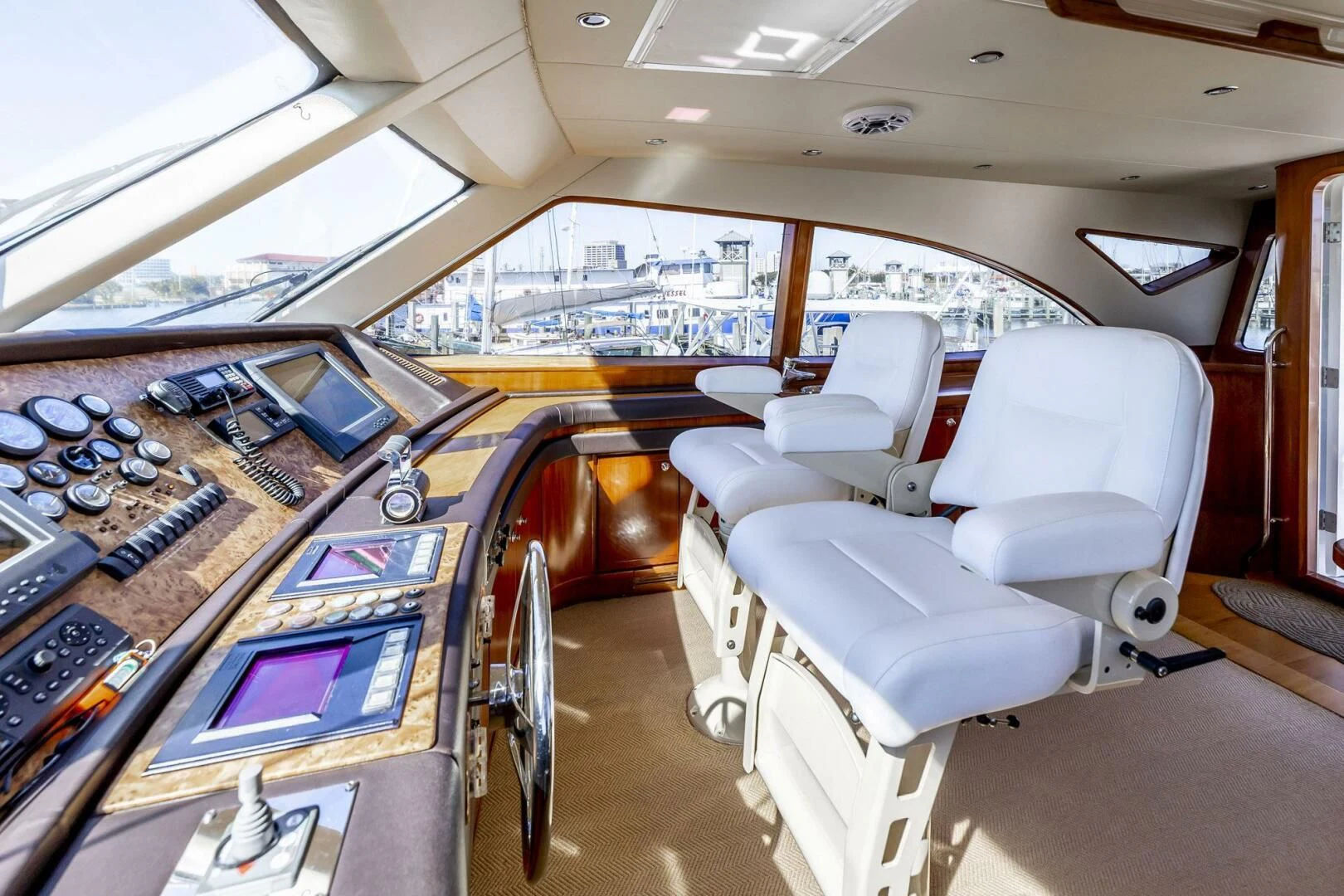 inside of a vehicle aboard REEL BUSY Yacht for Sale
