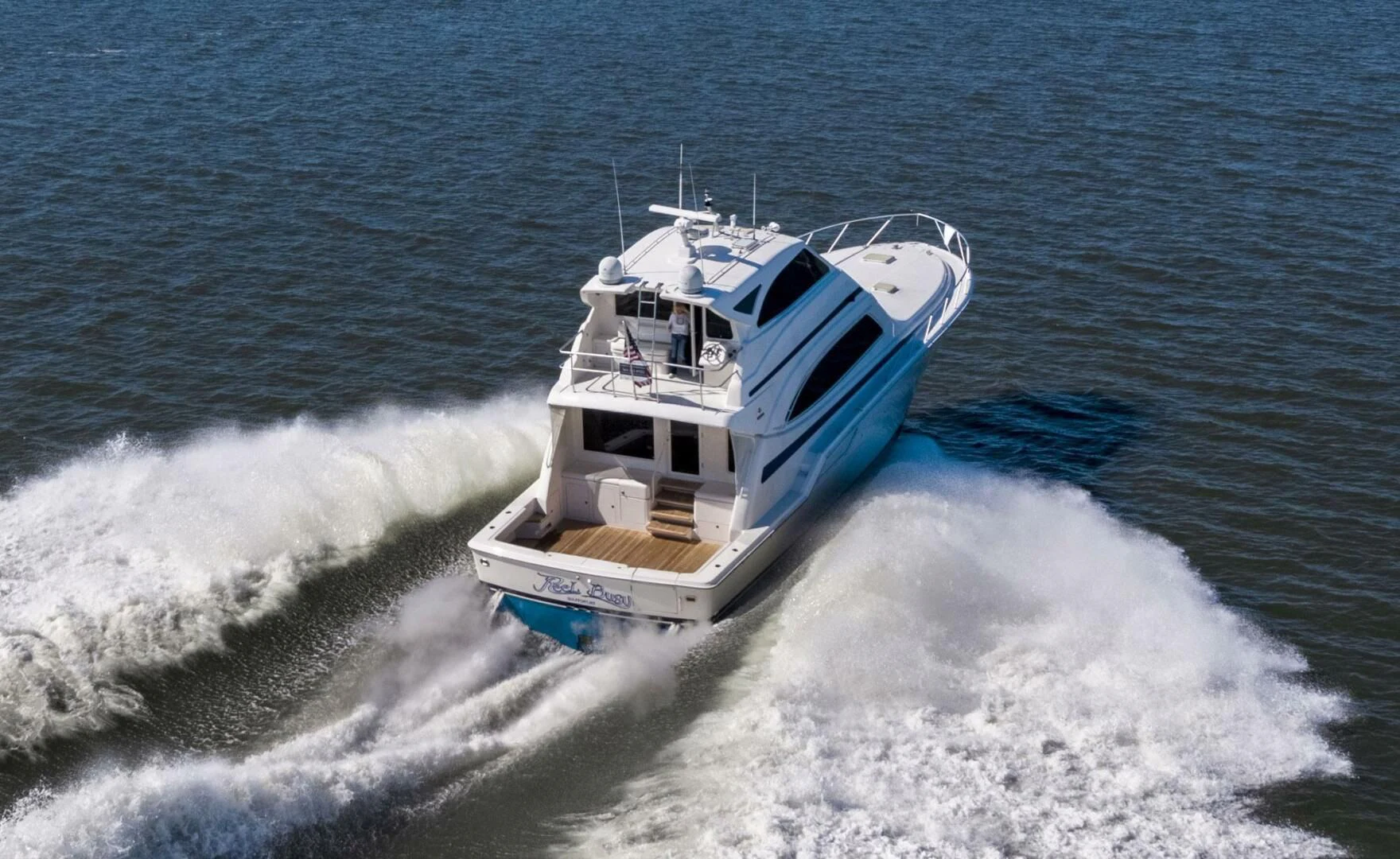 a boat on the water aboard REEL BUSY Yacht for Sale