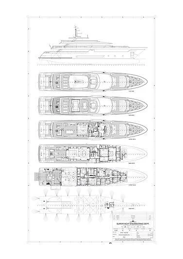 diagram aboard FORA Yacht for Sale