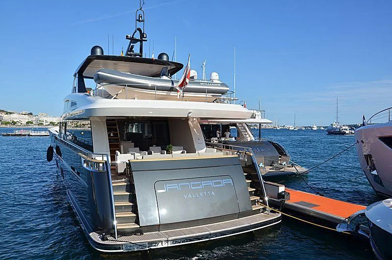 a boat on the water aboard JANGADA Yacht for Sale