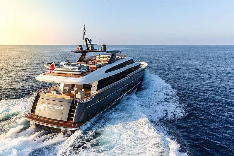 a boat on the water aboard JANGADA Yacht for Sale