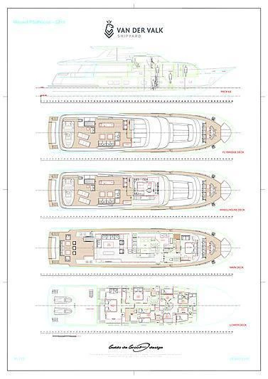 diagram aboard JANGADA Yacht for Sale