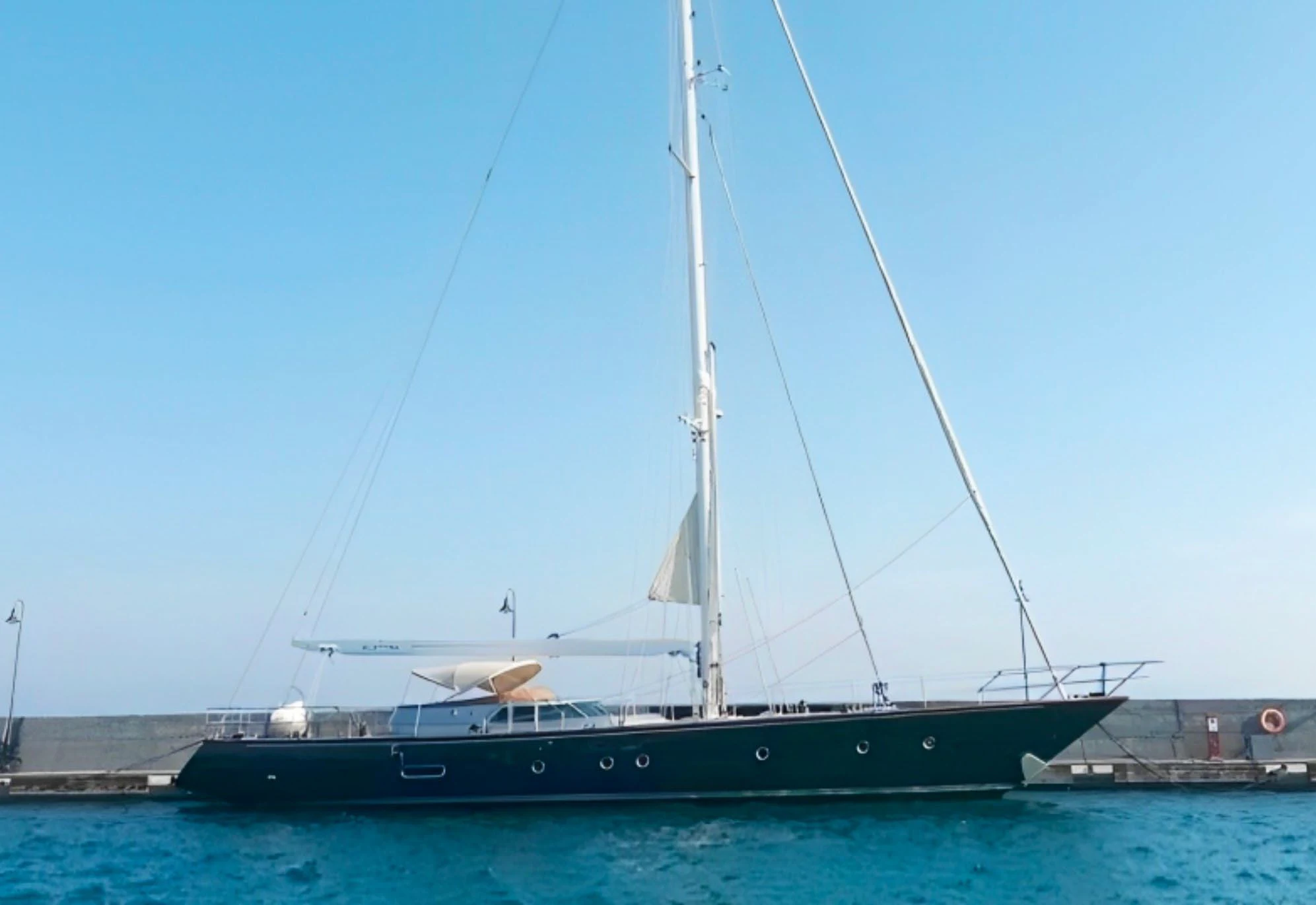 a boat in the water aboard ELETTRA Yacht for Sale