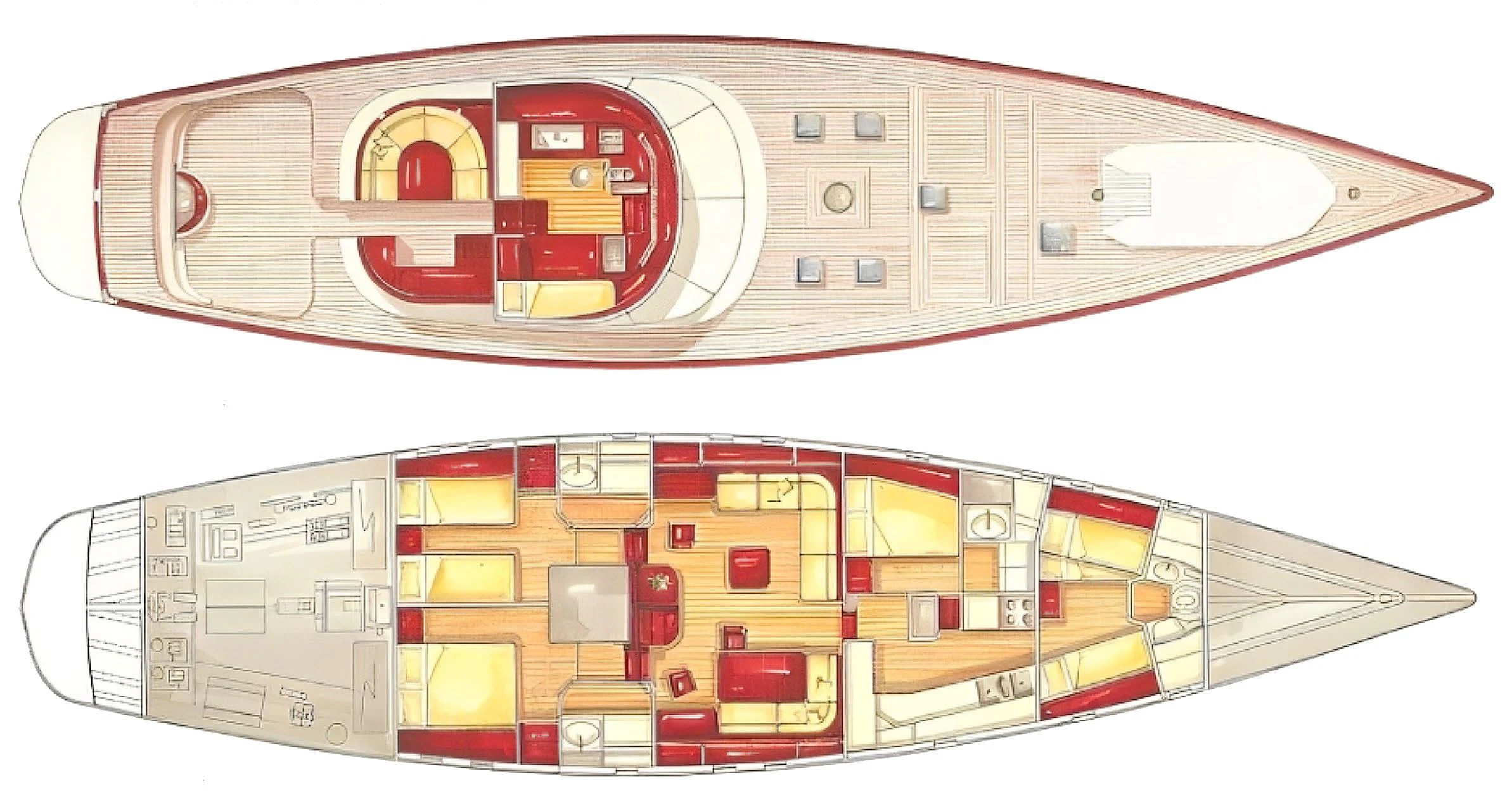 diagram aboard ELETTRA Yacht for Sale